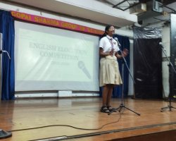 VI to VIII English Elocution Competition 2025-26